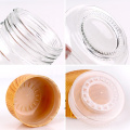 70g clear empty glass container with childproof lid glass cosmetic packing jar